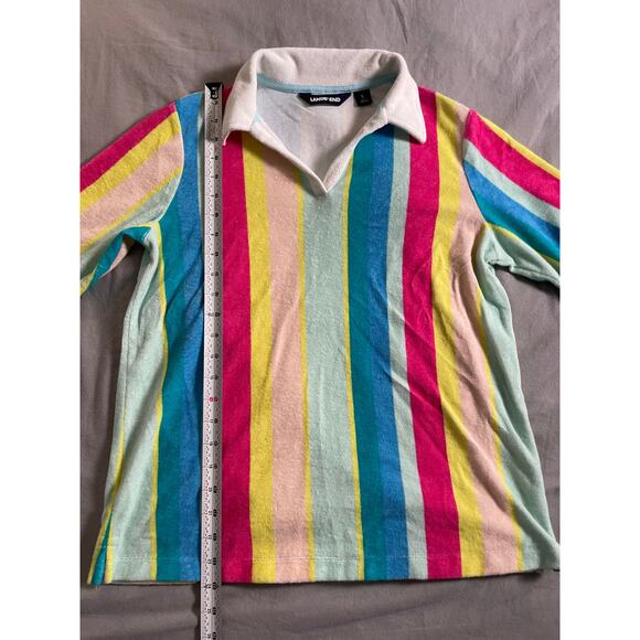 Lands' End Chenille Beach Ball Print Swim /Casual Top SZ Small - Picture 7 of 7